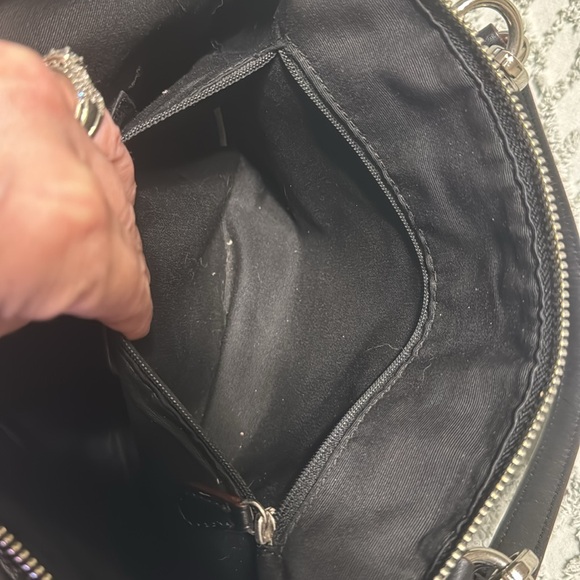 Coach Purse. Small Kelsey. Black and Smoke. - Picture 4 of 7